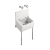 Armitage Shanks Alterna 21 Bib Lever Handles Taps Pair - Chrome | Thumbnail Image