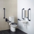 Armitage Shanks Contour 21+ Doc M Pack with Close Coupled Toilet and Blue Rail - Right Handed
