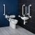 Armitage Shanks Contour 21 Doc M Pack with BTW Disabled Toilet and Basin