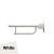Armitage Shanks Contour 21 Hinged Arm Wall Support Grab Rail 650mm - White