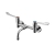 Armitage Shanks Markwik Wall Mounted Mixer With Single Flow Nozzle - Chrome | Thumbnail Image