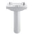 Armitage Shanks Royalex Basin with Full Pedestal 510mm Wide - 2 Tap Hole 