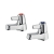 Armitage Shanks Sandringham 21 Lever Head Basin Taps Pair - Chrome | Thumbnail Image