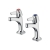 Armitage Shanks Sandringham 21 Kitchen Sink High Neck Pillar Taps with Levers - Chrome | Thumbnail Image