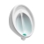 Armitage Shanks Sanura Waterless HygenIQ Rimless Urinal Bowl 510mm H x 395mm W - White