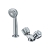 Armitage Shanks Starlite Dual Control Hairdressers Basin Mixer Tap with Flexible Hose - 2 Tap Hole | Thumbnail Image