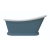 Bayswater Single Ended Freestanding Slipper Bath 1690mm x 740mm - Stiffkey Blue (inc Leg Set)