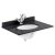 Bayswater Black Marble Top Furniture Basin 600mm Wide 1 Tap Hole