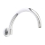 Bayswater Curved Wall Mounted Shower Arm Chrome