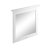 Bayswater Flat Bathroom Mirror 800mm Wide - Pointing White