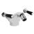 Bayswater Lever Hex Mono Bidet Mixer Tap with Waste - Black/Chrome