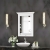 Bayswater Flat Bathroom Mirror 600mm Wide - Pointing White | Thumbnail Image