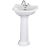 Bayswater Porchester Basin with Full Pedestal 500mm Wide 1 Tap Hole