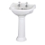 Bayswater Porchester Basin with Full Pedestal 600mm Wide 2 Tap Hole