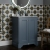 Bayswater Stiffkey Blue 2-Door Vanity Unit 600mm Wide (Excluding Basin) | Thumbnail Image