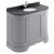 Bayswater Traditional Curved 1000mm 3-Door Floor Standing Vanity Unit
