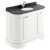 Bayswater Traditional Curved 1000mm 3-Door Floor Standing Vanity Unit