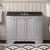 Bayswater Plummett Grey 4-Door Curved Vanity Unit 1200mm Wide (Excluding Basin) | Thumbnail Image