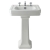 Bayswater Victrion Basin with Full Pedestal 550mm Wide 3 Tap Hole