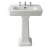 Bayswater Victrion Basin with Full Pedestal 640mm Wide - 3 Tap Hole