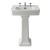 Bayswater Victrion Basin with Full Pedestal 550mm Wide 3 Tap Hole