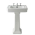Bayswater Westcott Basin with Full Pedestal - White | Thumbnail Image