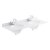 Bayswater White Marble Top Furniture Double Basin 1200mm Wide 1 Tap Hole