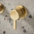 Bristan Altum Basin Mixer Tap Wall Mounted - Brushed Brass | Thumbnail Image