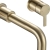 Bristan Altum Basin Mixer Tap Wall Mounted - Brushed Brass | Thumbnail Image