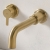 Bristan Altum 3-Hole Basin Mixer Tap Wall Mounted - Brushed Brass | Thumbnail Image