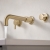 Bristan Altum 3-Hole Basin Mixer Tap Wall Mounted - Brushed Brass | Thumbnail Image
