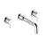 Bristan Altum 3-Hole Basin Mixer Tap Wall Mounted - Chrome | Thumbnail Image
