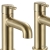 Bristan Altum Basin Taps Pair Pillar Mounted - Brushed Brass | Thumbnail Image