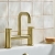 Bristan Altum Bath Filler Tap Pillar Mounted - Brushed Brass | Thumbnail Image