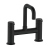 Bristan Altum Bath Filler Tap Pillar Mounted - Black | Thumbnail Image
