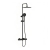 Bristan Buzz Thermostatic Bar Mixer Shower with Shower Rigid Riser Kit and Fixed Head - Black