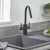 Bristan Cashew EasyFit Monobloc Kitchen Sink Mixer Tap - Black