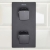 Bristan Cobalt Recessed Dual Concealed Mixer Shower with Shower Kit and Fixed Head - Black