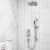 Bristan Cobalt Dual Concealed Mixer Shower with Shower Kit and Fixed Head