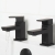 Bristan Cobalt Bath Taps Pair Pillar Mounted - Black