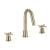 Bristan Cruzar 3-Hole Basin Mixer Tap Deck Mounted - Brushed Brass | Thumbnail Image