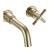 Bristan Cruzar 3-Hole Basin Mixer Tap Wall Mounted - Brushed Brass | Thumbnail Image