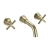 Bristan Cruzar 3-Hole Bath Filler Tap Wall Mounted - Brushed Brass | Thumbnail Image