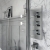 Bristan Descent Triple Concealed Mixer Shower with Shower Kit and Fixed Head