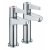 Bristan Design Utility Lever Kitchen Sink Taps Pair - Chrome