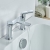Bristan Frammento Bath Filler Tap Pillar Mounted - Chrome | Thumbnail Image