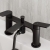 Bristan Frammento Bath Shower Mixer Tap Pillar Mounted - Black | Thumbnail Image