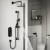 Bristan Hourglass Dual Concealed Mixer Shower with Shower Kit and Fixed Head - Black