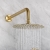 Bristan Hourglass Dual Concealed Mixer Shower with Shower Kit and Fixed Head - Brushed Brass | Thumbnail Image