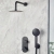Bristan Hourglass Dual Concealed Mixer Shower with Fixed Head and Handset - Black | Thumbnail Image